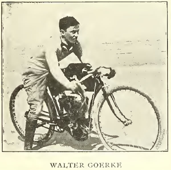 Walter Goerke 7hp Indian 1909 86mph